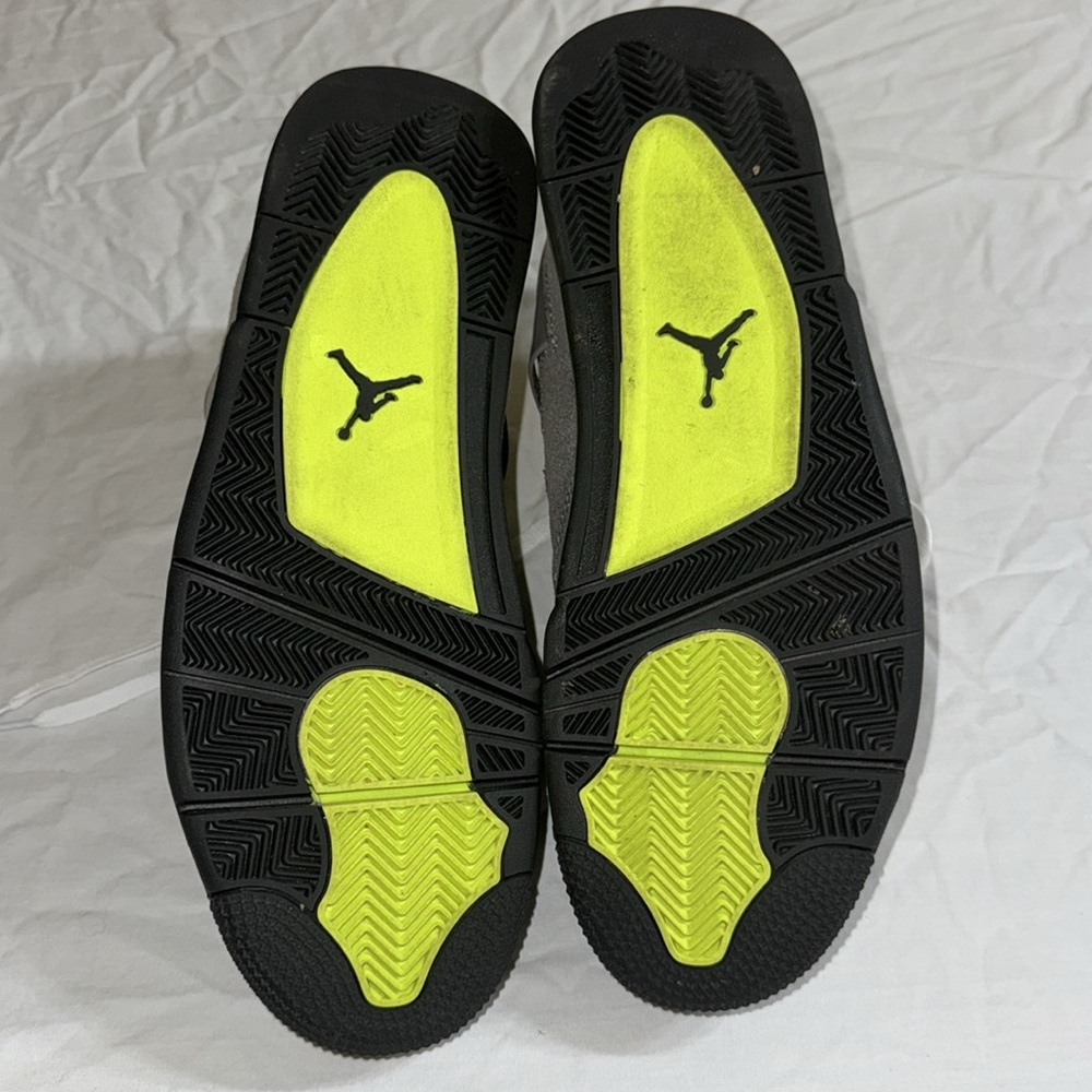 Nike Air Jordan 4‎ Retro SE Mid Neon 95 Cool Grey Gray Volt 12 - Picture 8 of 14